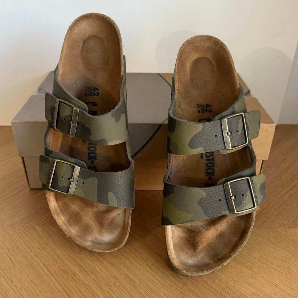 Birkenstock Arizona ‘Green Camo’ Unisex Sandals - SZ M 9-W 11!